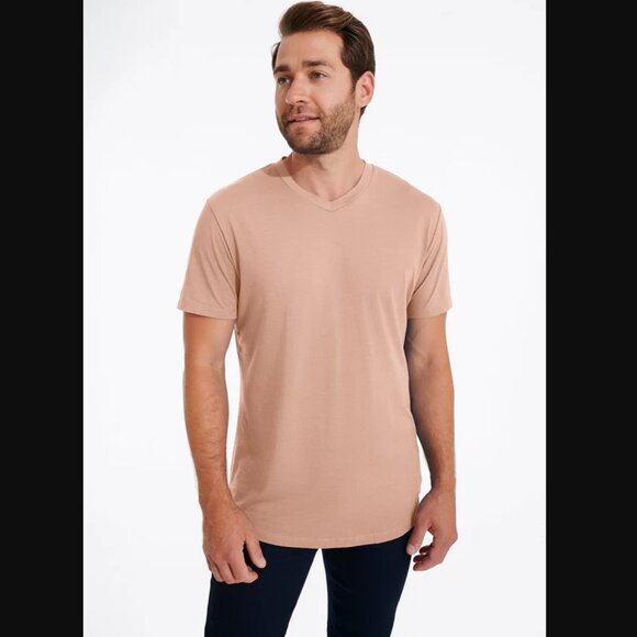 Swet Tailor Other - Swet Tailor NEW NWT Mens Medium Pink Softest V Neck Tee T Shirt Athletic